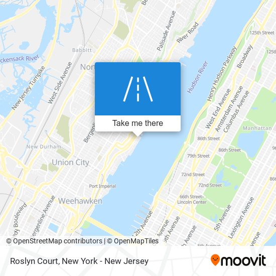 Roslyn Court map