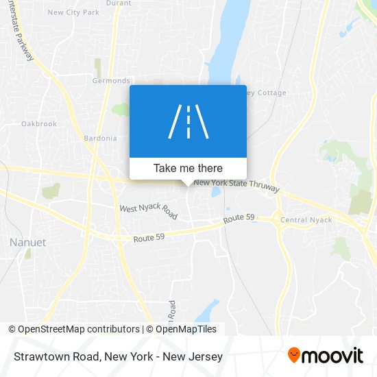 Strawtown Road map