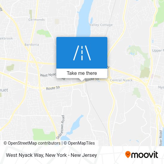 West Nyack Way map