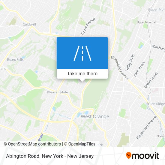 Abington Road map