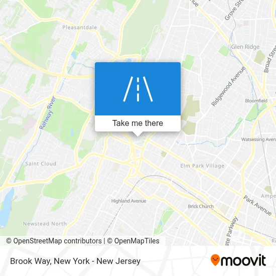 Brook Way map