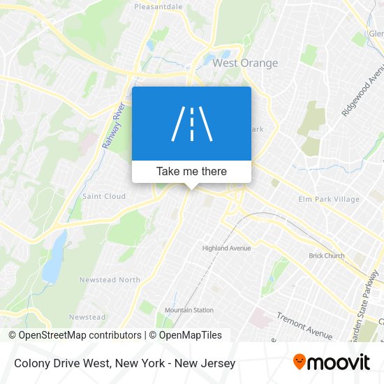 Mapa de Colony Drive West