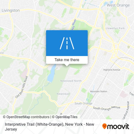Mapa de Interpretive Trail (White-Orange)