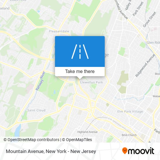 Mountain Avenue map