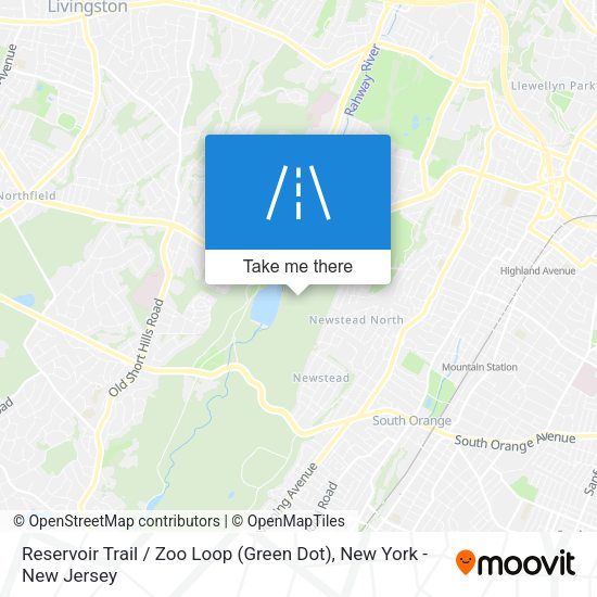Reservoir Trail / Zoo Loop (Green Dot) map