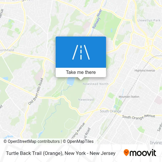 Turtle Back Trail (Orange) map