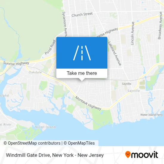 Windmill Gate Drive map