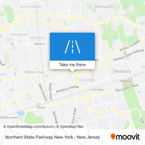 Northern State Parkway map