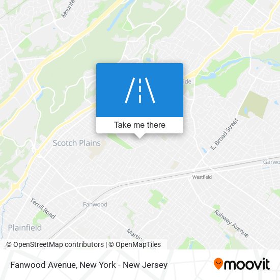 Fanwood Avenue map