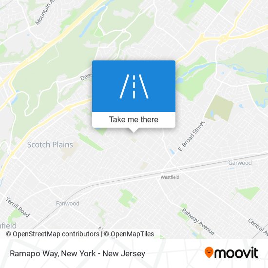 Ramapo Way map