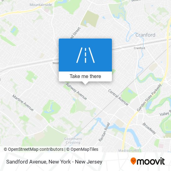 Mapa de Sandford Avenue