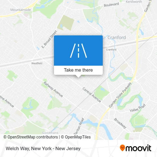 Welch Way map