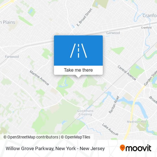 Willow Grove Parkway map