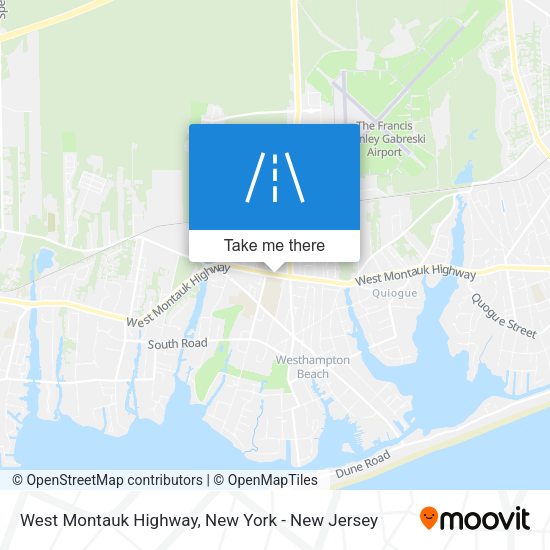 West Montauk Highway map