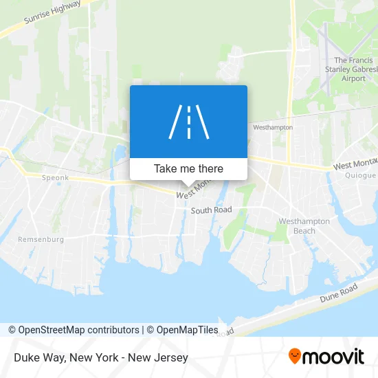 Duke Way map