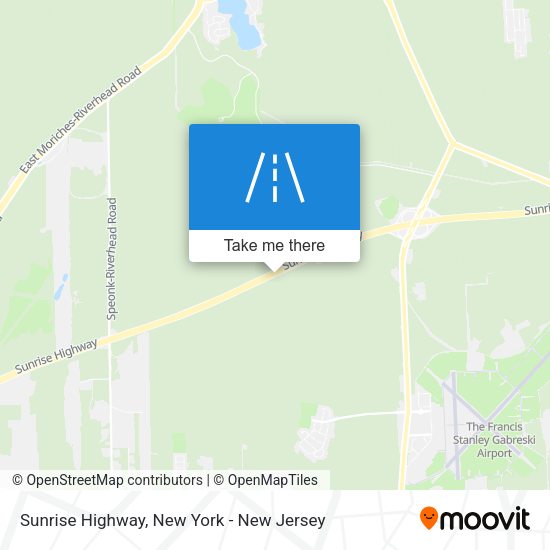 Sunrise Highway map