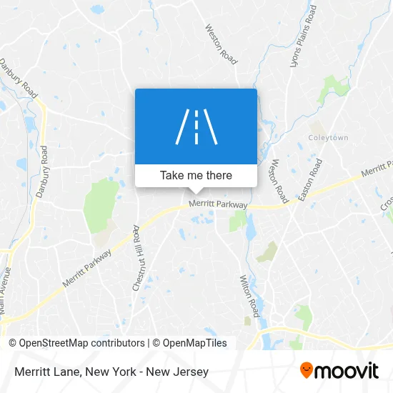 Merritt Lane map