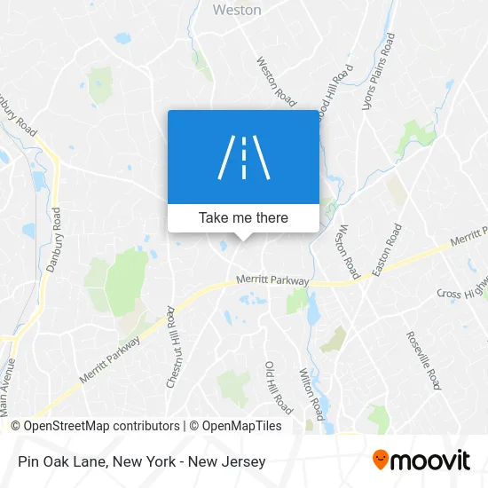 Pin Oak Lane map