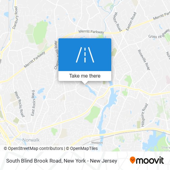 South Blind Brook Road map