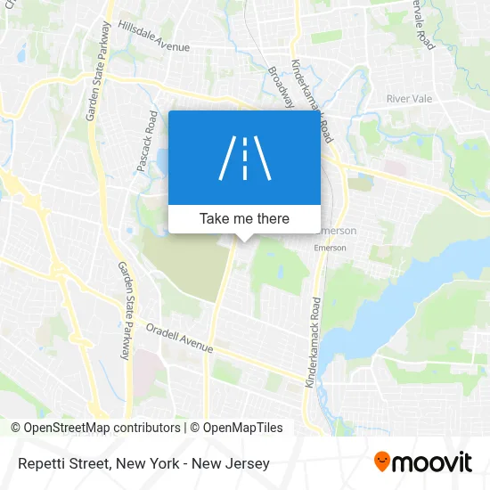 Repetti Street map