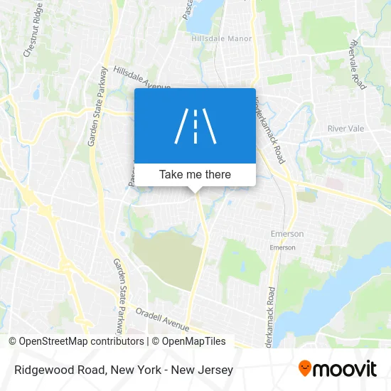 Ridgewood Road map