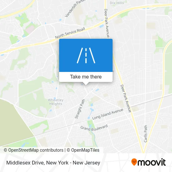 Middlesex Drive map