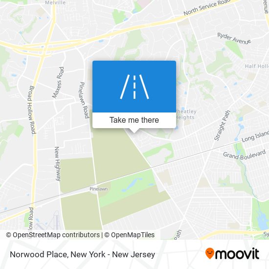 Norwood Place map