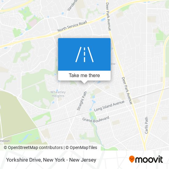 Yorkshire Drive map