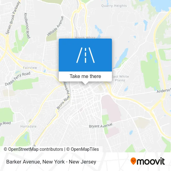 Barker Avenue map