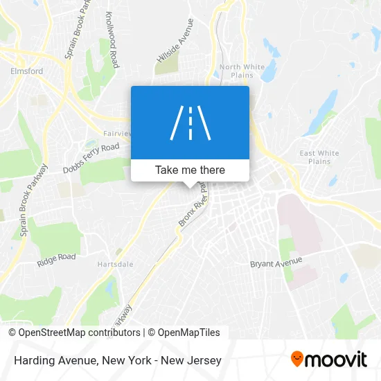 Harding Avenue map