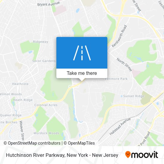 Hutchinson River Parkway map