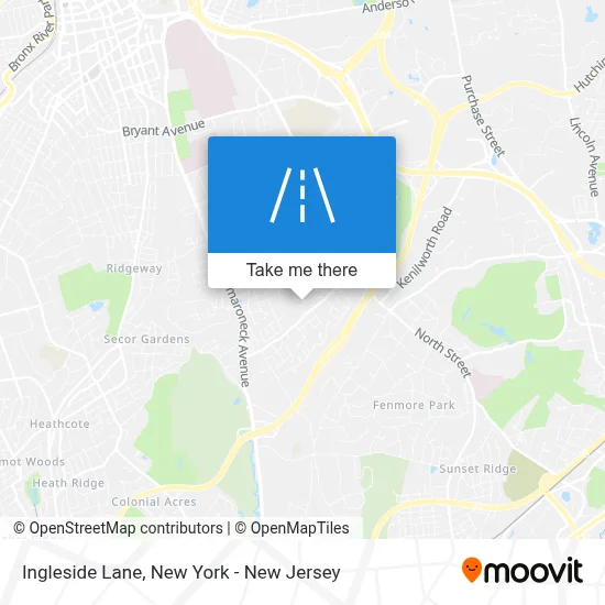 Ingleside Lane map