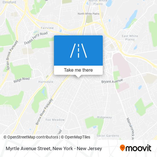 Mapa de Myrtle Avenue Street