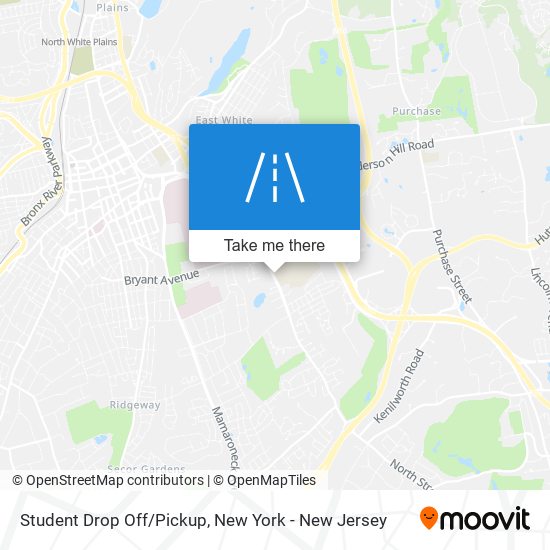 Student Drop Off/Pickup map