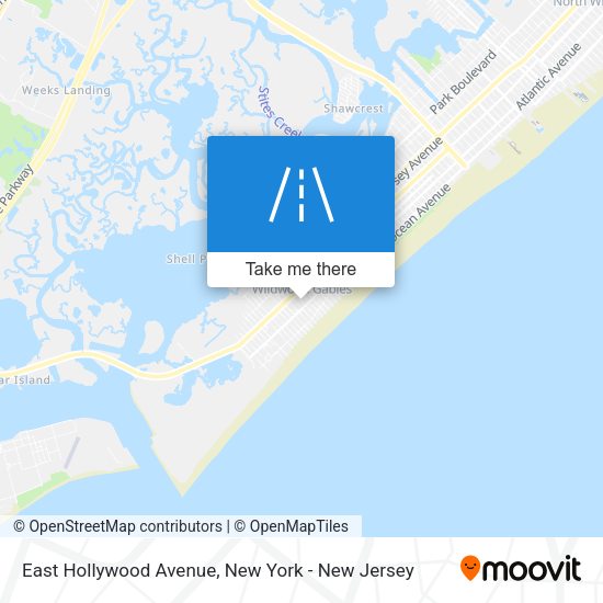 Mapa de East Hollywood Avenue