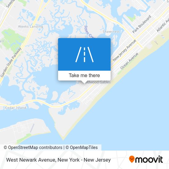 Mapa de West Newark Avenue