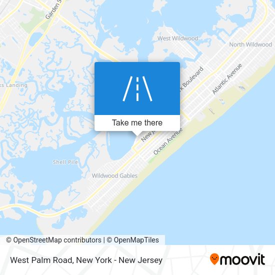 Mapa de West Palm Road