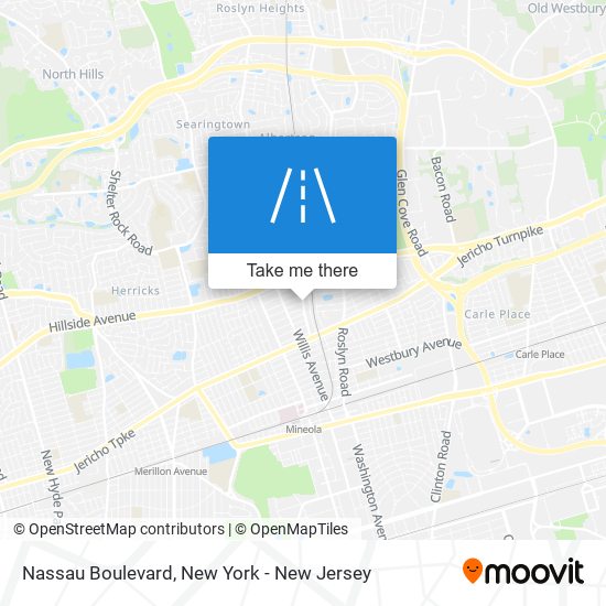 Nassau Boulevard map