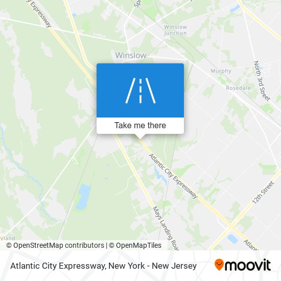 Mapa de Atlantic City Expressway