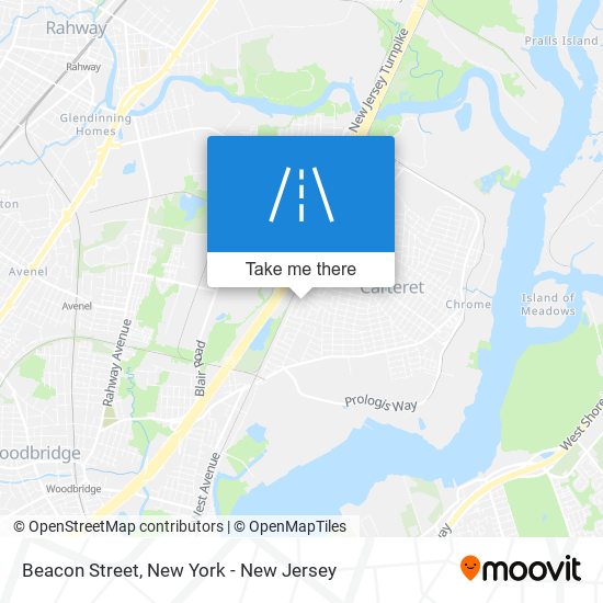 Beacon Street map