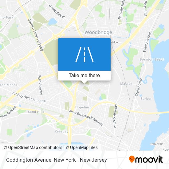 Mapa de Coddington Avenue