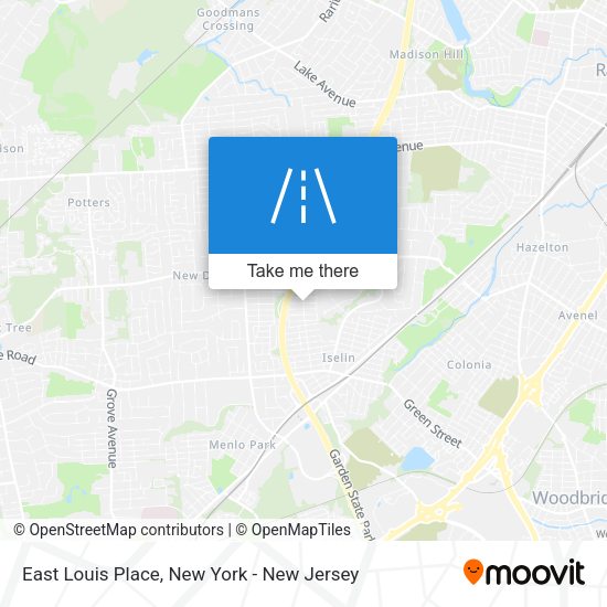 Mapa de East Louis Place