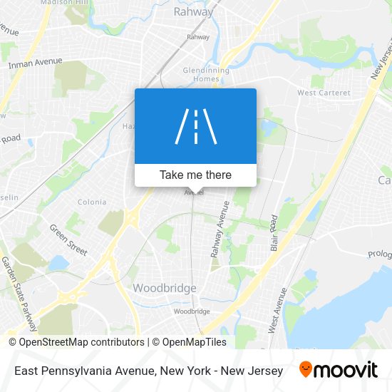 Mapa de East Pennsylvania Avenue