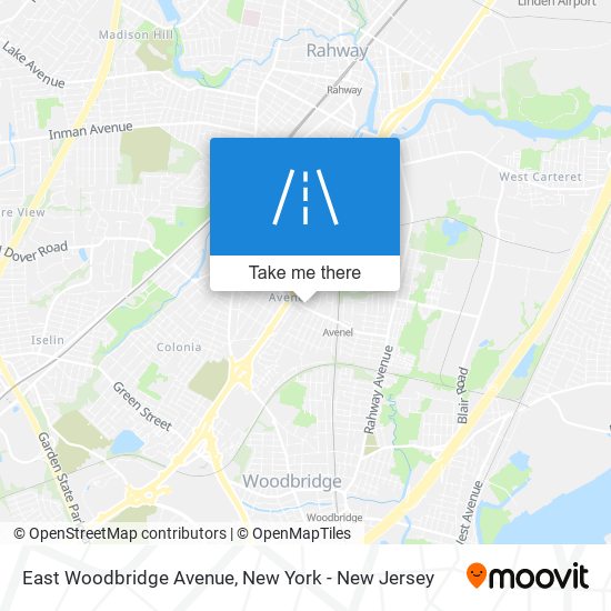East Woodbridge Avenue map