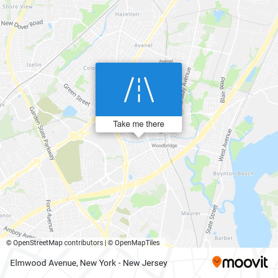 Mapa de Elmwood Avenue