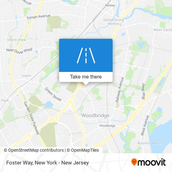 Foster Way map