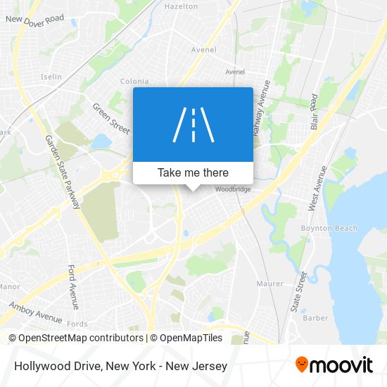 Hollywood Drive map