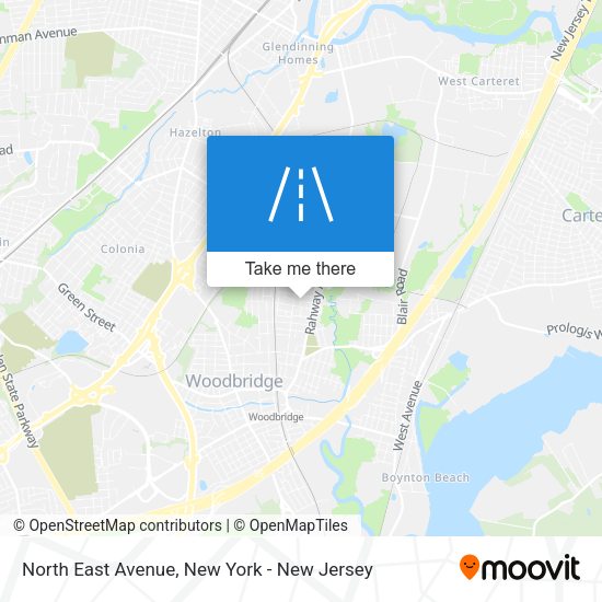 Mapa de North East Avenue