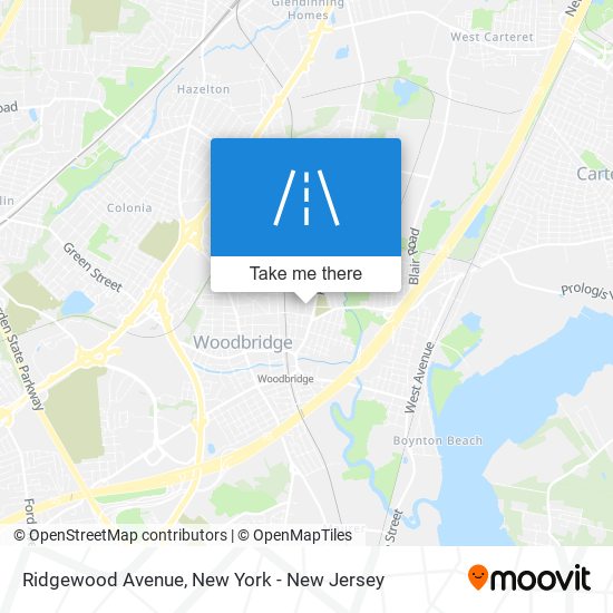 Mapa de Ridgewood Avenue