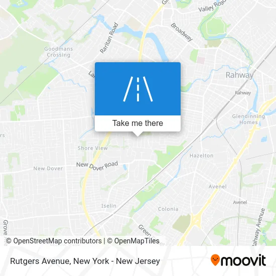 Rutgers Avenue map